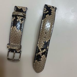 18 mm genuine python Michele watch band